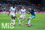 31.05.2026, Fussball Freundschafts-Länderspiele 3.Spieltag, Deutschland - Finnland, in der Mewa-Arena Mainz, Tony Miettinen (Finnland), Adam Marhiev (Finnland), Aniss Suhonen (Finnland), Jamal Musiala (Deutschland)