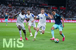 31.05.2026, Fussball Freundschafts-Länderspiele 3.Spieltag, Deutschland - Finnland, in der Mewa-Arena Mainz, Tony Miettinen (Finnland), Adam Marhiev (Finnland), Aniss Suhonen (Finnland), Jamal Musiala (Deutschland)