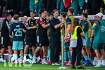 31.05.2026, Fussball Freundschafts-Länderspiele 3.Spieltag, Deutschland - Finnland, in der Mewa-Arena Mainz, Trainer Julian Nagelsmann (Deutschland)  klatscht nach dem Spiel mit seinem Trainerteam ab, 