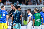 31.05.2026, Fussball Freundschafts-Länderspiele 3.Spieltag, Deutschland - Finnland, in der Mewa-Arena Mainz, Trainer Julian Nagelsmann (Deutschland)  lächelt in Richtung Leroy Sane (Deutschland)