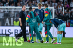 31.05.2026, Fussball Freundschafts-Länderspiele 3.Spieltag, Deutschland - Finnland, in der Mewa-Arena Mainz, Trainer Julian Nagelsmann (Deutschland)  (l), Deniz Undav (Deutschland), Nick Woltemade (Deutschland), Torwart Manuel Neuer (Deutschland)