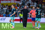 31.05.2026, Fussball Freundschafts-Länderspiele 3.Spieltag, Deutschland - Finnland, in der Mewa-Arena Mainz, Nico Schlotterbeck (Deutschland), Trainer Julian Nagelsmann (Deutschland) , Torwart Oliver Baumann (Deutschland), Aleksander Pavlovic (Deutschland)