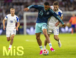 31.05.2026, Fussball Freundschafts-Länderspiele 3.Spieltag, Deutschland - Finnland, in der Mewa-Arena Mainz, v.li: Felix Nmecha (Deutschland) gegen Adam Markhiev (Finnland) 