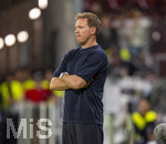 31.05.2026, Fussball Freundschafts-Länderspiele 3.Spieltag, Deutschland - Finnland, in der Mewa-Arena Mainz, Bundestrainer Julian Nagelsmann (Deutschland) nachdenklich 