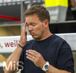 31.05.2026, Fussball Freundschafts-Länderspiele 3.Spieltag, Deutschland - Finnland, in der Mewa-Arena Mainz, Bundestrainer Julian Nagelsmann (Deutschland) nachdenklich 