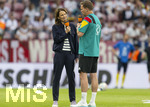 31.05.2026, Fussball Freundschafts-Länderspiele 3.Spieltag, Deutschland - Finnland, in der Mewa-Arena Mainz, v.li: ZDF-Moderatorin Kathrin Müller Hohenstein im Interview mit Bundestrainer Julian Nagelsmann (Deutschland) 