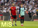 31.05.2026, Fussball Freundschafts-Länderspiele 3.Spieltag, Deutschland - Finnland, in der Mewa-Arena Mainz, v.re: Torwart Alexander Nübel (Deutschland) und Torwarttrainer Stefan Wessels (GER) beim Aufwärmen.