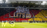 31.05.2026, Fussball Freundschafts-Länderspiele 3.Spieltag, Deutschland - Finnland, in der Mewa-Arena Mainz, Fanchoreografie in der deutschen Fankurve: Lets Go 