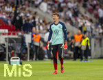 31.05.2026, Fussball Freundschafts-Länderspiele 3.Spieltag, Deutschland - Finnland, in der Mewa-Arena Mainz, Torwart Alexander Nübel (Deutschland) lachend beim Aufwärmen. 
