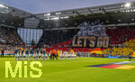 31.05.2026, Fussball Freundschafts-Länderspiele 3.Spieltag, Deutschland - Finnland, in der Mewa-Arena Mainz, Fanchoreografie in der deutschen Fankurve: Lets Go 