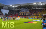 31.05.2026, Fussball Freundschafts-Länderspiele 3.Spieltag, Deutschland - Finnland, in der Mewa-Arena Mainz, Fanchoreografie in der deutschen Fankurve: Lets Go 