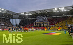 31.05.2026, Fussball Freundschafts-Länderspiele 3.Spieltag, Deutschland - Finnland, in der Mewa-Arena Mainz, Fanchoreografie in der deutschen Fankurve: Lets Go 