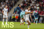 31.05.2026, Fussball Freundschafts-Länderspiele 3.Spieltag, Deutschland - Finnland, in der Mewa-Arena Mainz, Felix Nmecha (mitte, Deutschland) streckt sich artistisch zum Ball gegen Miro Tenho (Finnland) 