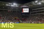 31.05.2026, Fussball Freundschafts-Länderspiele 3.Spieltag, Deutschland - Finnland, in der Mewa-Arena Mainz, Zuschauerzahl, 25122 steht auf der Anzeigetafel.