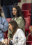 31.05.2026, Fussball Freundschafts-Länderspiele 3.Spieltag, Deutschland - Finnland, in der Mewa-Arena Mainz, Frau Tanja von Deniz Undav (Deutschland) auf der Tribüne.