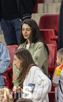 31.05.2026, Fussball Freundschafts-Länderspiele 3.Spieltag, Deutschland - Finnland, in der Mewa-Arena Mainz, oben: Frau Tanja von Deniz Undav (Deutschland) auf der Tribüne.