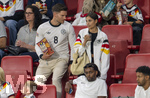 31.05.2026, Fussball Freundschafts-Länderspiele 3.Spieltag, Deutschland - Finnland, in der Mewa-Arena Mainz, re: Mathea Fischer, Freundin von Leon Goretzka (Deutschland) auf der Tribüne.