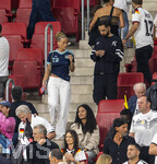 31.05.2026, Fussball Freundschafts-Länderspiele 3.Spieltag, Deutschland - Finnland, in der Mewa-Arena Mainz, Zoe Käppele, Freundin von Lennart Karl (Deutschland) mit Trikot Nr.25 von ihrem Freund auf der Tribüne.