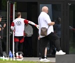 01.06.2026, Fussball, DFB-Nationalmannschaft Deutschland, letztes Training vor Abreise nach USA zur WM 2026, am DFB-Campus in Frankfurt am Main.     Torwart Manuel Neuer (Deutschland).
