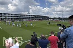 01.06.2026, Fussball, DFB-Nationalmannschaft Deutschland, letztes Training vor Abreise nach USA zur WM 2026, am DFB-Campus in Frankfurt am Main.    Die Journalisten fangen das Geschehen ein 