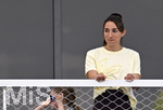 01.06.2026, Fussball, DFB-Nationalmannschaft Deutschland, letztes Training vor Abreise nach USA zur WM 2026, am DFB-Campus in Frankfurt am Main.     Lena Wurzenberger (Deutschland) die Ehefrau von Trainer Julian Nagelsmann (Deutschland) 