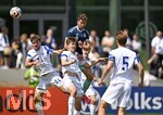 01.06.2026, Fussball, DFB-Nationalmannschaft Deutschland, letztes Training vor Abreise nach USA zur WM 2026, am DFB-Campus in Frankfurt am Main.     v.l. Oiva Jukkola (Finnland), x gegen Leon Goretzka (Deutschland) 