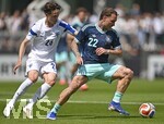 01.06.2026, Fussball, DFB-Nationalmannschaft Deutschland, letztes Training vor Abreise nach USA zur WM 2026, am DFB-Campus in Frankfurt am Main.     v.l. Casper Terho (Finnland) gegen David Raum (Deutschland) 