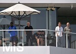 01.06.2026, Fussball, DFB-Nationalmannschaft Deutschland, letztes Training vor Abreise nach USA zur WM 2026, am DFB-Campus in Frankfurt am Main.     Sportdirektor Rudi Völler (Deutschland), Hannes Wolf (Deutschland) und DFB-Geschäftsführer Andreas Rettig (Deutschland) 