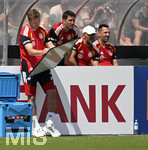 01.06.2026, Fussball, DFB-Nationalmannschaft Deutschland, letztes Training vor Abreise nach USA zur WM 2026, am DFB-Campus in Frankfurt am Main.     Trainer Julian Nagelsmann (Deutschland) schreibt was auf seine Tafel