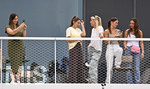 01.06.2026, Fussball, DFB-Nationalmannschaft Deutschland, letztes Training vor Abreise nach USA zur WM 2026, am DFB-Campus in Frankfurt am Main.     Lena Wurzenberger (Deutschland) die Frau von Trainer Julian Nagelsmann (Deutschland) mit den Spielerfrauen