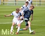 01.06.2026, Fussball, DFB-Nationalmannschaft Deutschland, letztes Training vor Abreise nach USA zur WM 2026, am DFB-Campus in Frankfurt am Main.  v.l. Santeri Väänänen (Finnland) gegen Nick Woltemade (Deutschland)    