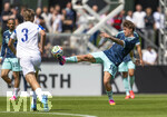 01.06.2026, Fussball, DFB-Nationalmannschaft Deutschland, letztes Training vor Abreise nach USA zur WM 2026, am DFB-Campus in Frankfurt am Main. Angelo Stiller (Deutschland) Schuss 