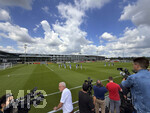 01.06.2026, Fussball, DFB-Nationalmannschaft Deutschland, letztes Training vor Abreise nach USA zur WM 2026, am DFB-Campus in Frankfurt am Main. Übersicht Trainingsplatz, das Match wird von der versammelten Presse beobachtet.