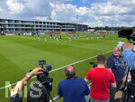 01.06.2026, Fussball, DFB-Nationalmannschaft Deutschland, letztes Training vor Abreise nach USA zur WM 2026, am DFB-Campus in Frankfurt am Main. Übersicht Trainingsplatz, das Match wird von der versammelten Presse beobachtet.