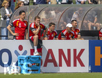 01.06.2026, Fussball, DFB-Nationalmannschaft Deutschland, letztes Training vor Abreise nach USA zur WM 2026, am DFB-Campus in Frankfurt am Main. Testspiel Deutschland - Finnland,  v.li: Co-Trainer Benjamin Hübner, Bundestrainer Julian Nagelsmann (Deutschland), Co-Trainer Benjamin Glück (Deutschland), Alfred Schreuder, Mads Buttgereit (Assistanztrainer)