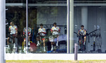 01.06.2026, Fussball, DFB-Nationalmannschaft Deutschland, letztes Training vor Abreise nach USA zur WM 2026, am DFB-Campus in Frankfurt am Main. Ergometer-Training im Gymnastikraum. v.li: Jonathan Tah (Deutschland), Florian Wirtz (Deutschland), Nathaniel Brown (Deutschland), Jamal Musiala (Deutschland), Lennart Karl (Deutschland) 