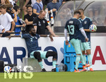 01.06.2026, Fussball, DFB-Nationalmannschaft Deutschland, letztes Training vor Abreise nach USA zur WM 2026, am DFB-Campus in Frankfurt am Main. Testspiel Deutschland - Finnland, von links:  Antonio Rüdiger (Deutschland), Pascal Groß (Deutschland), Waldemar Anton (Deutschland) 