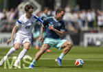 01.06.2026, Fussball, DFB-Nationalmannschaft Deutschland, letztes Training vor Abreise nach USA zur WM 2026, am DFB-Campus in Frankfurt am Main. Testspiel Deutschland - Finnland, v.li: Casper Terho (Finnland) gegen David Raum (Deutschland) 