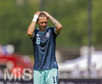 01.06.2026, Fussball, DFB-Nationalmannschaft Deutschland, letztes Training vor Abreise nach USA zur WM 2026, am DFB-Campus in Frankfurt am Main. Testspiel Deutschland - Finnland, Angelo Stiller (Deutschland) 