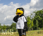 01.06.2026, Fussball, DFB-Nationalmannschaft Deutschland, letztes Training vor Abreise nach USA zur WM 2026, am DFB-Campus in Frankfurt am Main.  DFB-Maskottchen Paule der Adler