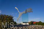 12.06.2026, Herzogenaurach in Bayern. Headquarter der Sportartikelfirma Puma SE am Unternehmenssitz in Herzogenaurach. An der Strasse auf dem Kreisverkehr steht der springende Puma, das Logo und Wahrzeichen der börsennotierten Weltfirma.