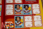 13.06.2026, Mindelheim (Bayern), das beliebte Sammelheft und die dazugehörigen Sammelbilder gibt es auch wieder zur Fussball-WM 2026 in den USA.  Hier die Aufkleber der Deutschen Spieler, Jamal Musiala (Deutschland), Serge Gnabry, Leroy Sane (Deutschland) 