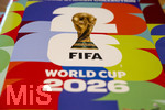 13.06.2026, Mindelheim (Bayern), das beliebte Sammelheft und die dazugehörigen Sammelbilder gibt es auch wieder zur Fussball-WM 2026 in den USA.  Das Stickeralbum mit der Titelseite.  