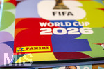 13.06.2026, Mindelheim (Bayern), das beliebte Sammelheft und die dazugehörigen Sammelbilder gibt es auch wieder zur Fussball-WM 2026 in den USA.  Das Stickeralbum mit der Titelseite. 