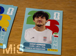 13.06.2026, Mindelheim (Bayern), das beliebte Sammelheft und die dazugehörigen Sammelbilder gibt es auch wieder zur Fussball-WM 2026 in den USA. Bildchen von Sardar Azmoun (Iran)