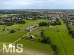 16.06.2026,  Bad Wörishofen im Unterallgäu, Hochwasser-Massnahmen im Süden der Stadt, zwischen Ortsrand und Waldsee.