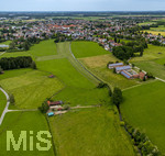 16.06.2026,  Bad Wörishofen im Unterallgäu, Hochwasser-Massnahmen im Süden der Stadt, zwischen Ortsrand und Waldsee.