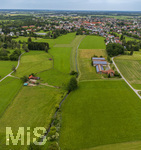 16.06.2026,  Bad Wörishofen im Unterallgäu, Hochwasser-Massnahmen im Süden der Stadt, zwischen Ortsrand und Waldsee.