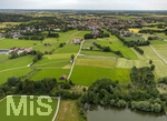 16.06.2026,  Bad Wörishofen im Unterallgäu, Hochwasser-Massnahmen im Süden der Stadt, zwischen Ortsrand und Waldsee.