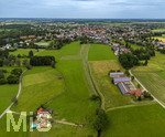 16.06.2026,  Bad Wörishofen im Unterallgäu, Hochwasser-Massnahmen im Süden der Stadt, zwischen Ortsrand und Waldsee.